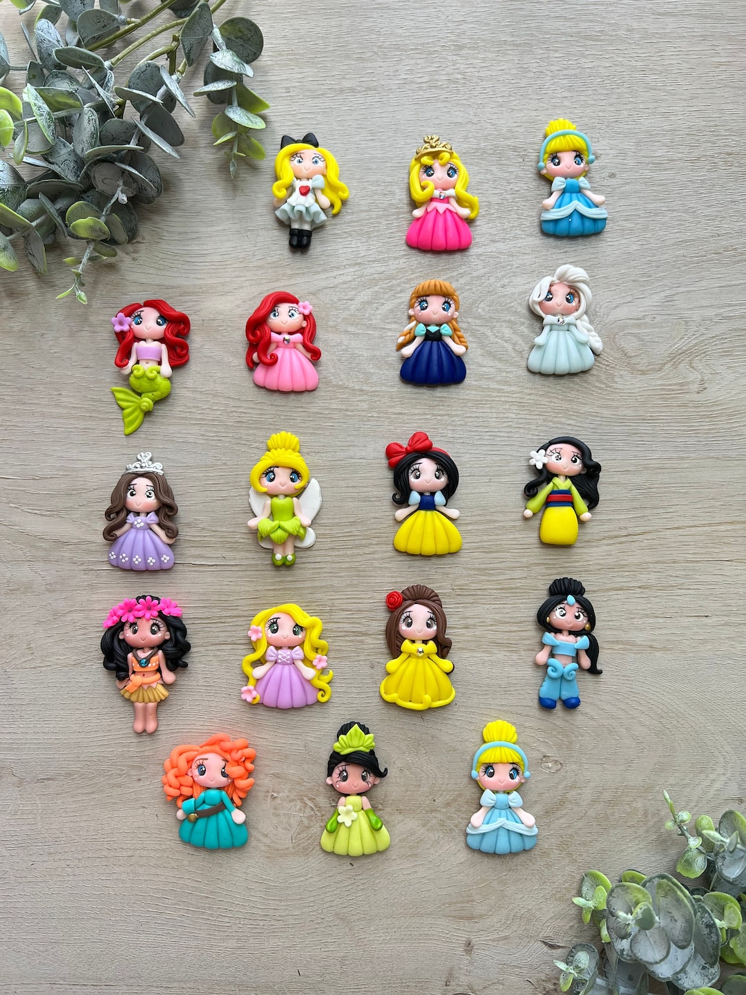 Handmade Princess Clay Embellishments: Bow Centers, DIY Crafts - Etsy