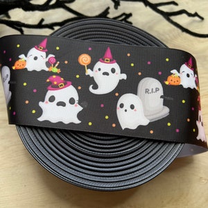 3&quot; Halloween gosgrain Ribbon, 3&quot; Grosgrain halloween Ribbon, 3 inch ribbon, halloween grosgrain ribbon, Hairbow Ribbons, ribbon
