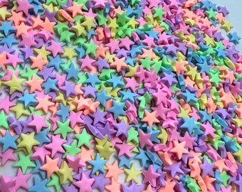 Pastel Star Fake Sprinkles - Clay Decoden Sprinkles