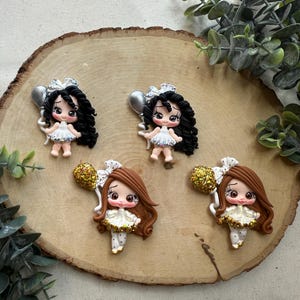 CLAYS: GLITTER CUTIE doll, fall clay , clays, bow centers, clays, clay centerpieces, bow supplies, diy craft, bow centerpieces,
