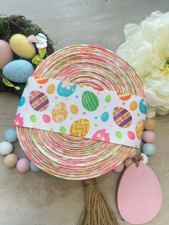 2 inch EASTER RIBBON , 2 inch Grosgrain Ribbon, easter grosgrain ribbon, 2  inch ribbon , grosgrain ribbon, Hair bow Ribbons ,ribbons