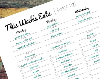 This Week's Eats | Dinner Time