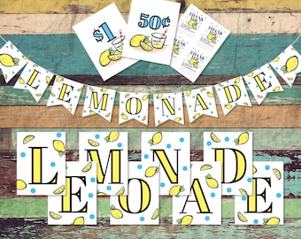 Lemonade Stand Printables