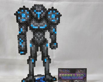 Metroid Prime 2 - Dark Samus (SNES-styled) Bead Sprite