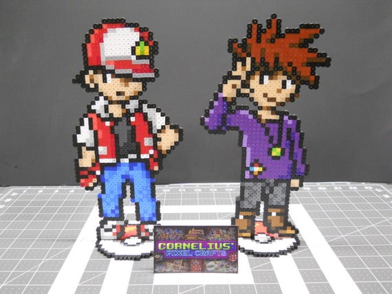 LEGO MOC Pokémon Red & Blue Trainer Game Boy Sprite by Neits89