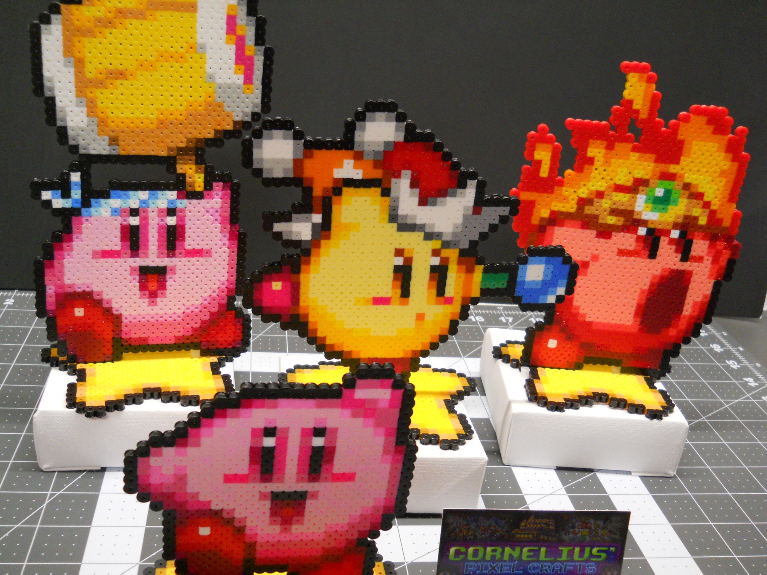 Kirby Super Star Ultra Kirby and Copy Abilities Bead Sprites