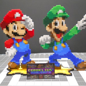 Mario and Luigi - Superstar Saga Mario and Luigi (3DS RPG Era Style) Bead Sprites