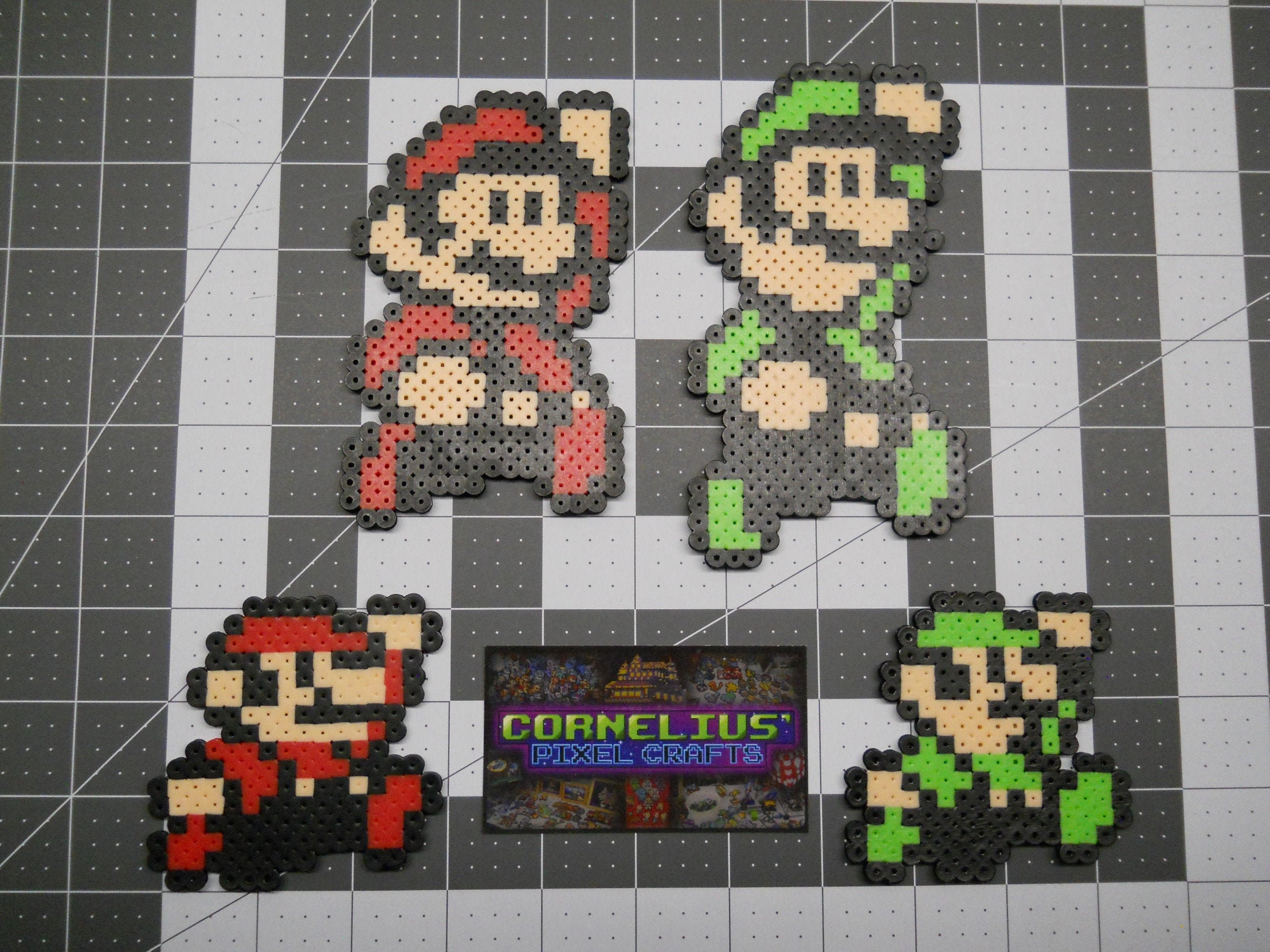 Super Mario Bros 3 Mario en Luigi Bead | Etsy Nederland