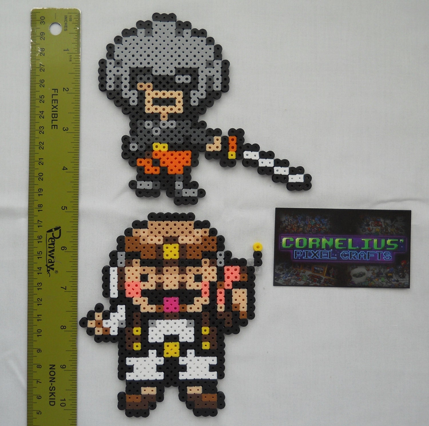 Mother 3 - Bad Guys Bead Sprites (masked Man, Fassad, Clayman, Big
