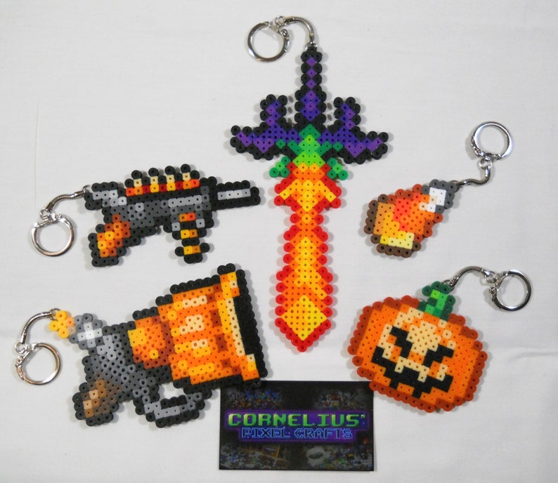 Terraria Halloweenthemed Items keychains optional Etsy