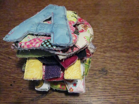 Items similar to Alphabet Fabric Set - Alphabet - Fabric Letters ...