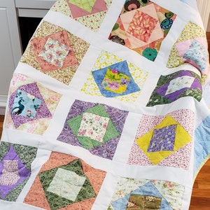 Box of Flowers Lap Quilt Pattern