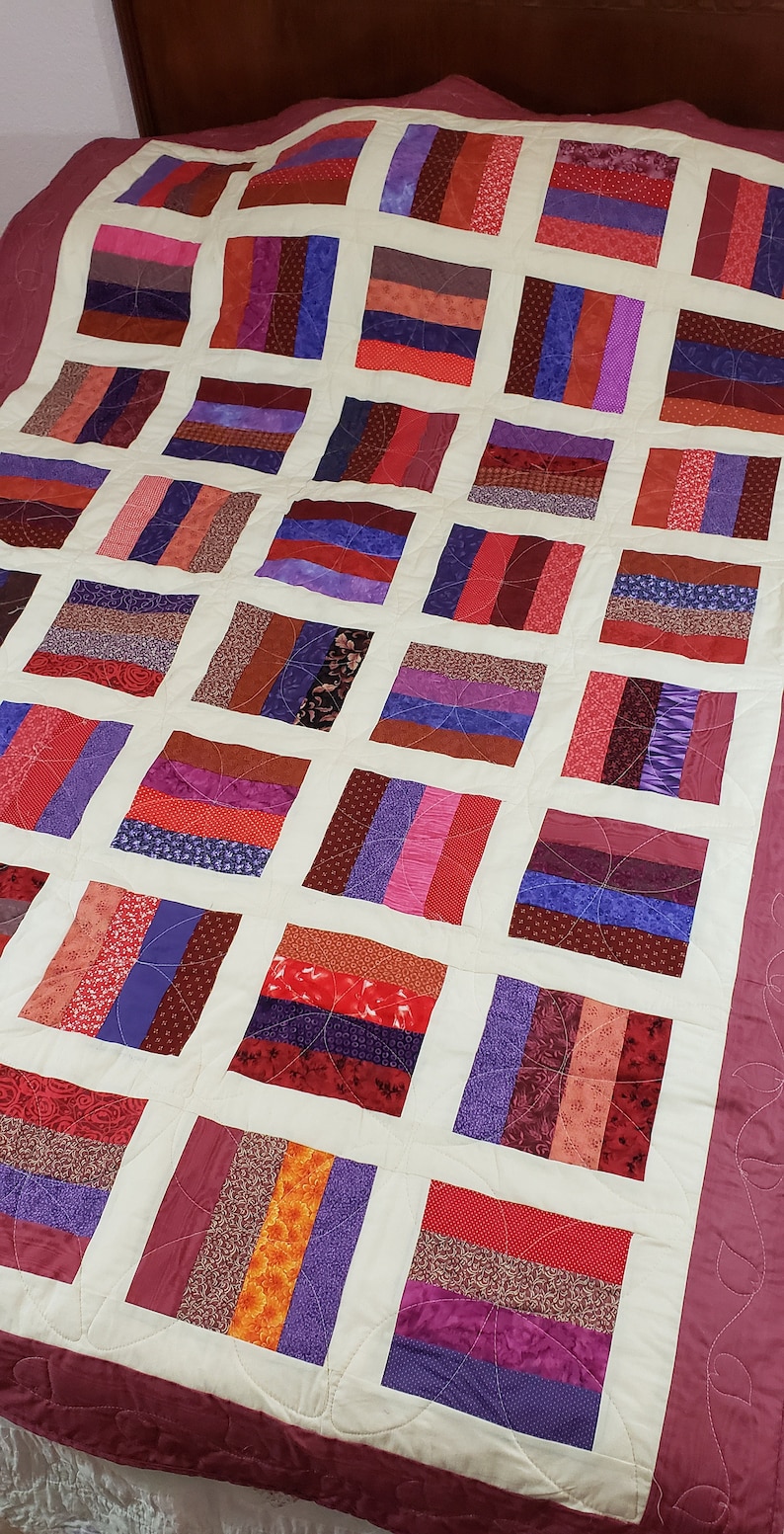 Strings Twin Quilt Pattern - Etsy
