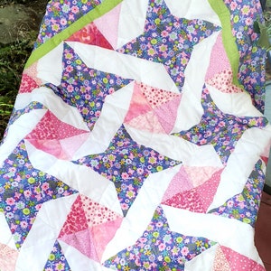 Wandering Star Baby Quilt Pattern afbeelding 1