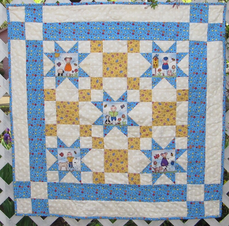 Stars In the Corner Baby Quilt Pattern image 5