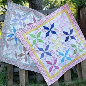 Spinning Stars Baby Quilt pattern image 1