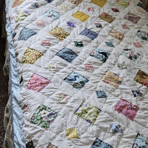 Diamonds in the Sky TWin Scrap Quilt Pattern
