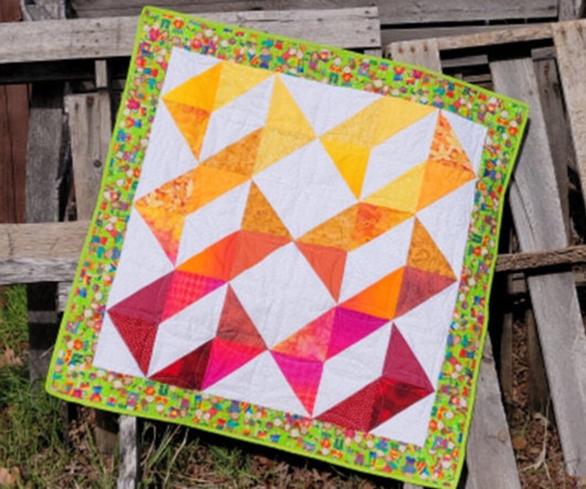 Twist and Turn Baby Quilt Pattern - Etsy