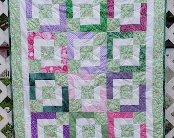 Garden Path Baby Quilt Pattern