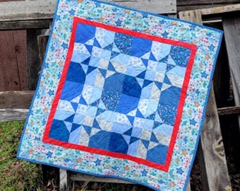 Stars in the Crossroads Baby Quilt Pattern