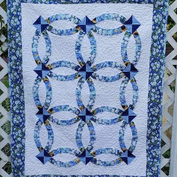 Wedding Ring Quilt Etsy