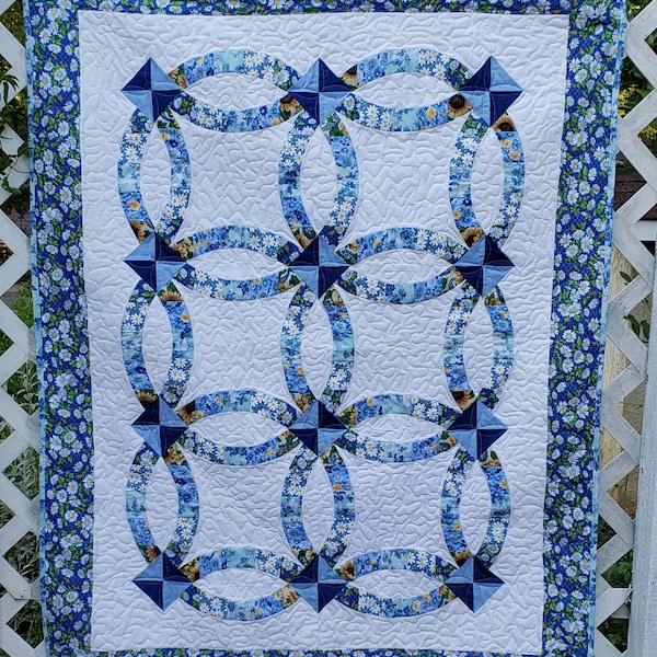 Double Wedding Ring Lap Quilt Pattern