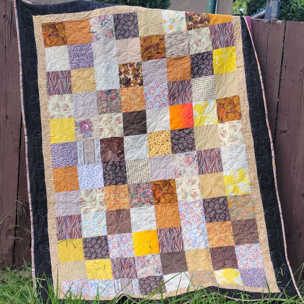 Grandmother's Squares Twin Quilt Pattern