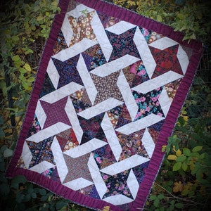 Wandering Star Lap Quilt Pattern