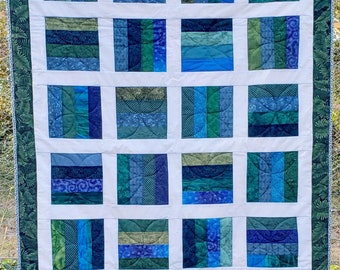 Strings Lap Quilt Pattern