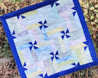 Floating Pinwheels Baby Quilt Pattern