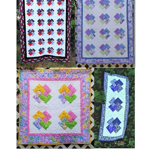 Card Tricks  Quilt Pattern Bundle with four different sizes