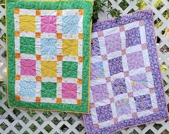 Lattice and Cornerstone Baby Quilt Pattern