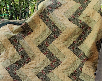 Split Rail Fence Twin Quilt Pattern