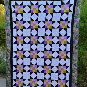 Nine Patch Star Twin Quilt Pattern - Etsy