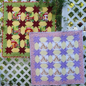 Star Lattice Baby Quilt Pattern