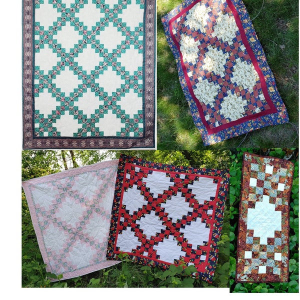 Double Irish Chain Quilt Pattern Etsy