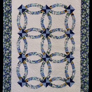 Double Wedding Ring Lap Quilt Pattern image 3