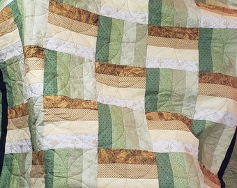 Shaded Basket Weave Twin Quilt Pattern