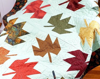 Falling Leaves Lap Quilt Pattern