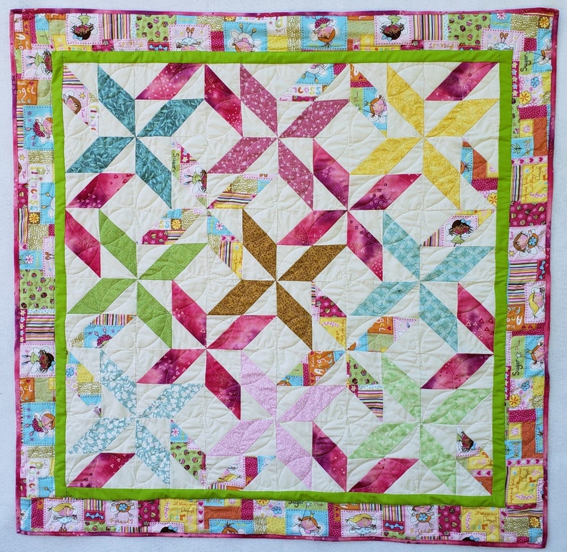 Spinning Stars Baby Quilt Pattern Etsy