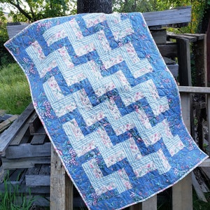 Split Rail Fence Lap Quilt Pattern