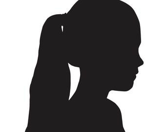 custom silhouette portrait art print