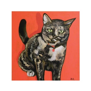 Tortie Cat Art Print