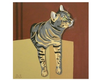 Tabby Cat lover Print wall decor