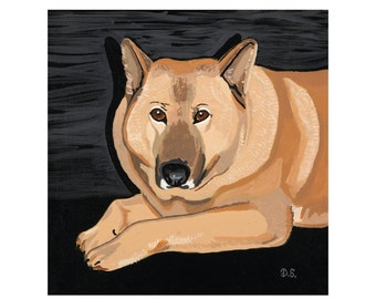 Dog Art Print animal lover wall decor