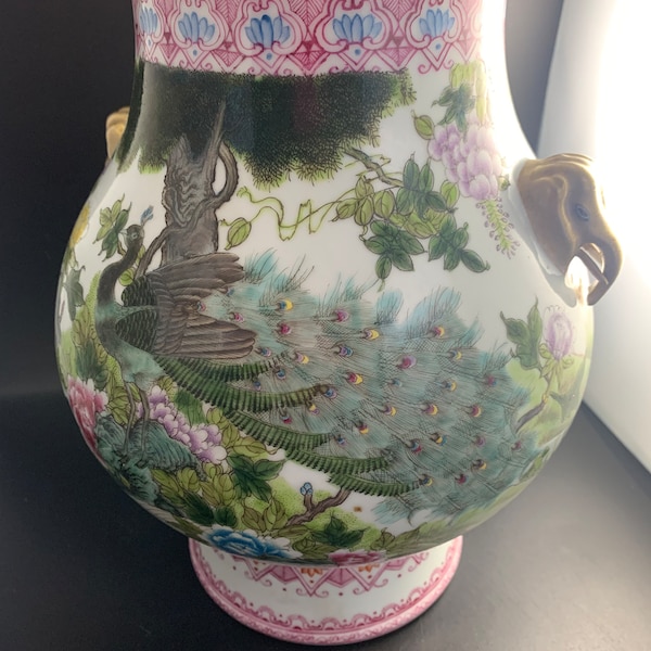 Elephant Handle Vase Etsy