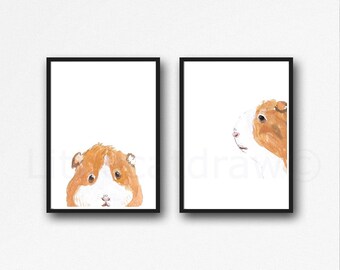 Guinea Pig Art Etsy