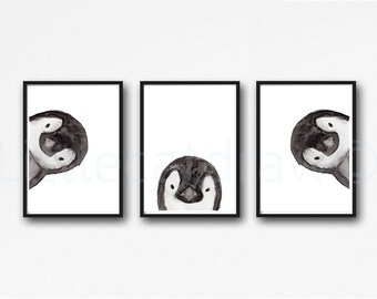 Metal tin Sign Penguin Be Strong When You are Wea for Classroom Laboratory Bar Restaurant Cafe Shower Room Art Wall Decoration 12X8 inch