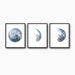 Moon Set Of 3 Prints Unframed Choose Your Set Gift