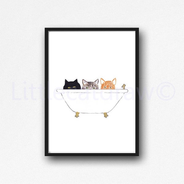Cute Bathroom Art Etsy